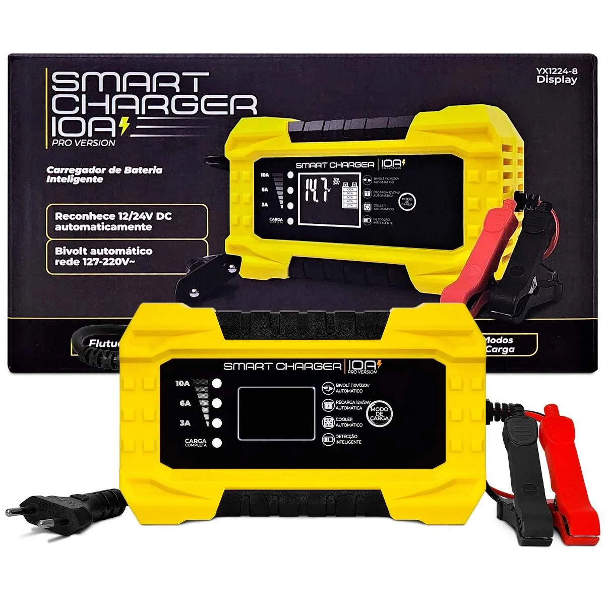 Carregador de Bateria Smart Charger 10A Pro — Casa Attract