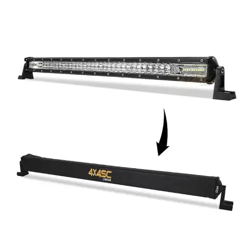 Capa Courino e Velcro p/ Barra de LED Slim 62cm 25 Pol - Uso em Vias Públicas