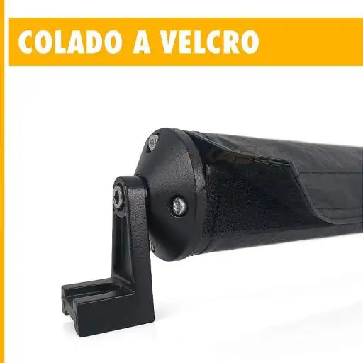 Capa Courino e Velcro p/ Barra de LED Slim 51cm 20 Pol - Uso em Vias Públicas