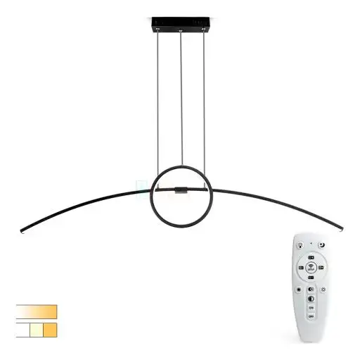 Lustre de LED 36W - Vancouver Preto